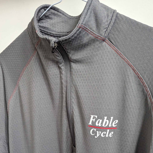 Fablecycle long-sleeve zip-up cycling top