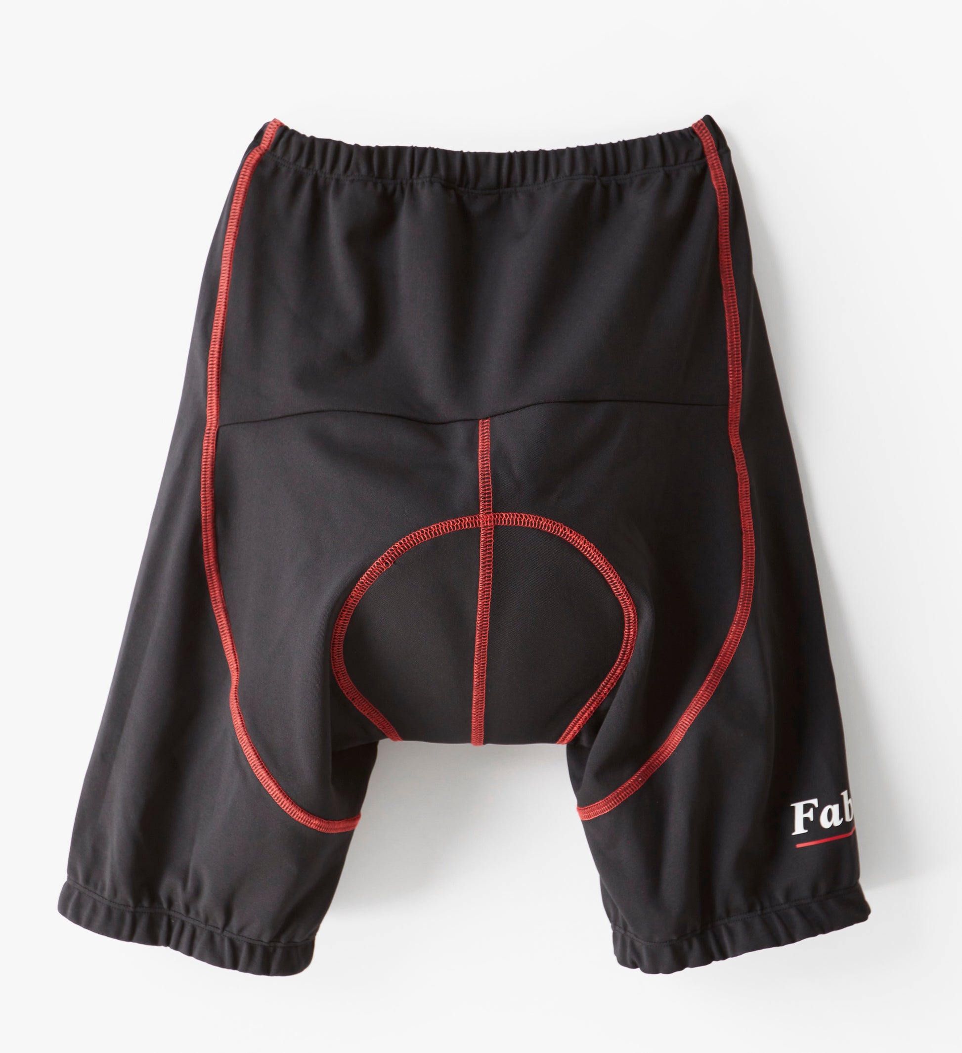 Fablecycle lycra padded cycling shorts: flat profile view