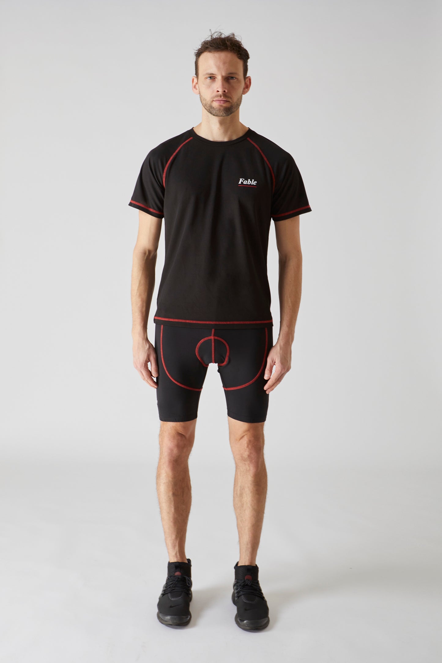 Fablecycle lycra padded cycling shorts: front